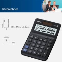 CASIO MS-10F Tischrechner schwarz
