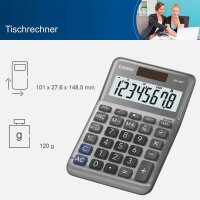 CASIO MS-80F Tischrechner grau