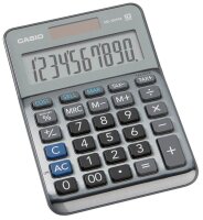 CASIO MS-100FM Tischrechner grau