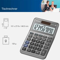 CASIO MS-100FM Tischrechner grau