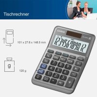 CASIO MS-120FM Tischrechner grau