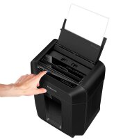 Fellowes AutoMax 90M Aktenvernichter mit Partikelschnitt P-4, 4 x 12 mm, bis 90 Blatt, schwarz
