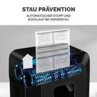 Fellowes AutoMax 90M Aktenvernichter mit Partikelschnitt P-4, 4 x 12 mm, bis 90 Blatt, schwarz