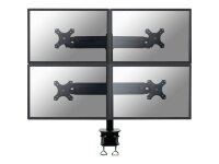 Neomounts Monitor-Halterung FPMA-D700D4 schwarz für 4 Monitore, Tischklemme