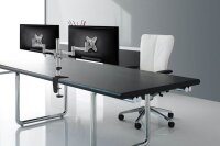 Neomounts Monitor-Halterung FPMA-D1330D silber für 2 Monitore, Tischklemme, Tischbohrung