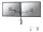 Neomounts Monitor-Halterung FPMA-D1330D silber für 2 Monitore, Tischklemme, Tischbohrung