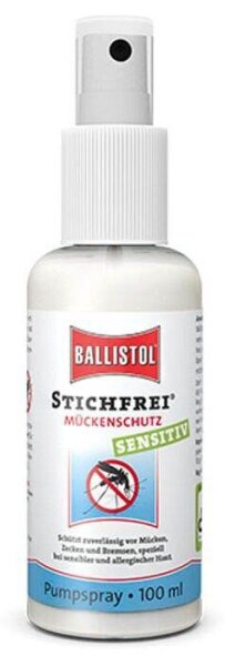 BALLISTOL STICHFREI® SENSITIV Mückenschutz-Spray 100 ml, 1 St.