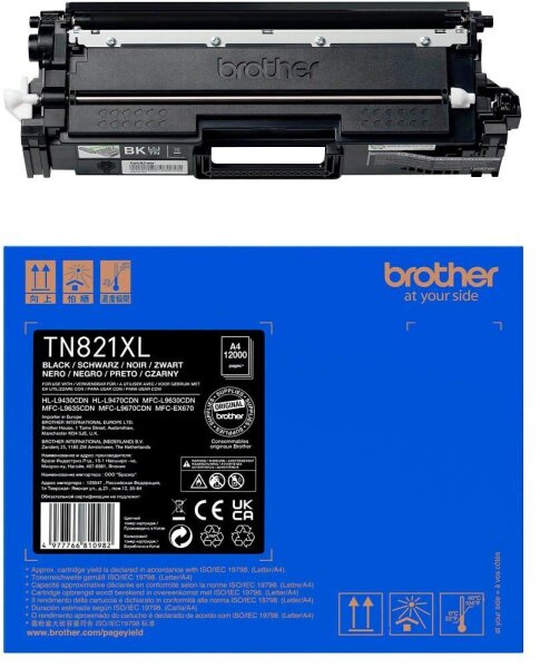 brother TN-821XL BK  schwarz Toner