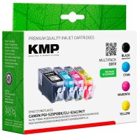KMP C81V  schwarz, cyan, magenta, gelb Druckerpatronen...