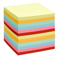 folia Notizzettel geleimt farbsortiert 9,0 x 9,0 cm, ca....
