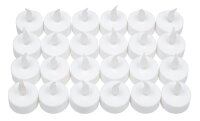 24 Idena LED-Teelichter weiß