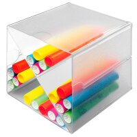 Deflecto "Cube" Aufbewahrungsbox transparent 15,3 x 15,3 x 15,3 cm, 1 St.
