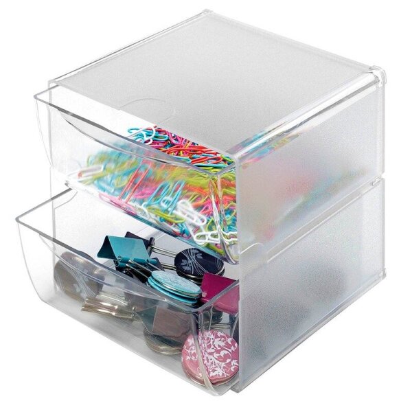 Deflecto "Cube" Aufbewahrungsbox transparent 15,3 x 15,3 x 18,2 cm, 1 St.
