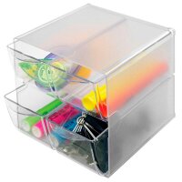 Deflecto "Cube" Aufbewahrungsbox transparent 15,3 x 15,3 x 18,2 cm, 1 St.