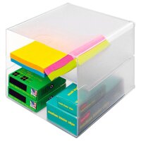 Deflecto "Cube" Aufbewahrungsbox transparent...