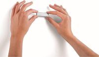 DURABLE DURAFIX® Magnetleisten silber 1,7 x 6,0 cm, 10 St.