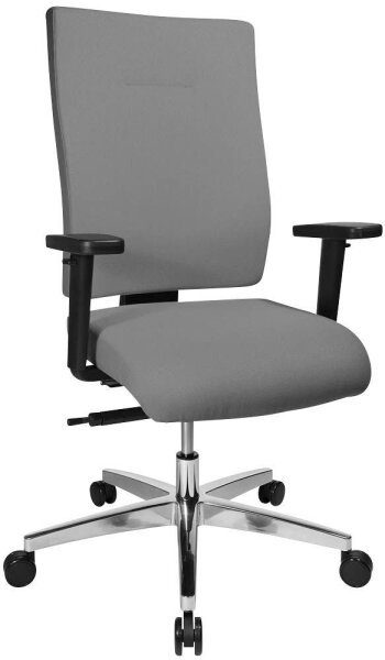 Topstar Bürostuhl Profi Star 15 High, PS49H T23Q Stoff grau, Gestell alu