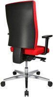 Topstar Bürostuhl Profi Star 15 High, PS49H T31Q Stoff rot, Gestell alu