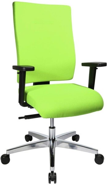 Topstar Bürostuhl Profi Star 15 High, PS49H T35Q Stoff grün, Gestell alu