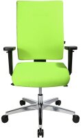 Topstar Bürostuhl Profi Star 15 High, PS49H T35Q Stoff grün, Gestell alu