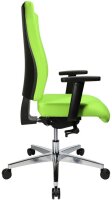 Topstar Bürostuhl Profi Star 15 High, PS49H T35Q Stoff grün, Gestell alu