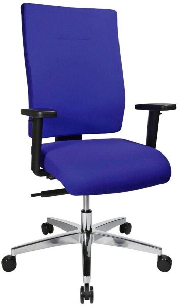 Topstar Bürostuhl Profi Star 15 High, PS49H T38Q Stoff blau, Gestell alu