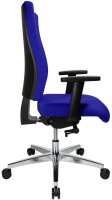Topstar Bürostuhl Profi Star 15 High, PS49H T38Q Stoff blau, Gestell alu
