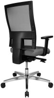Topstar Bürostuhl Profi Net 11 High, PS59H T23Q Stoff grau, Gestell alu