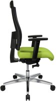 Topstar Bürostuhl Profi Net 11 High, PS59H T35Q Stoff grün, Gestell alu