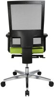 Topstar Bürostuhl Profi Net 11 High, PS59H T35Q Stoff grün, Gestell alu