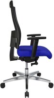 Topstar Bürostuhl Profi Net 11 High, PS59H T38Q Stoff blau, Gestell alu