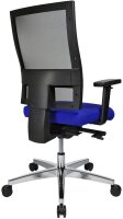 Topstar Bürostuhl Profi Net 11 High, PS59H T38Q Stoff blau, Gestell alu