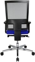 Topstar Bürostuhl Profi Net 11 High, PS59H T38Q Stoff blau, Gestell alu