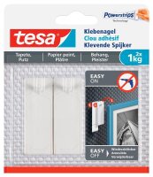 tesa Powerstripes Klebenägel für max. 1,0 kg,...