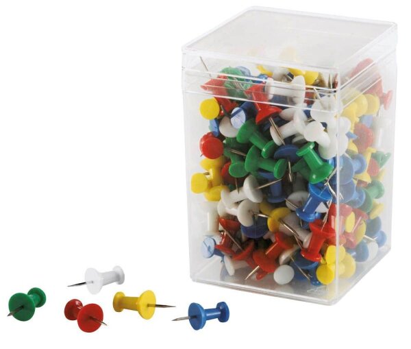 magnetoplan Pinnnadeln farbsortiert, 200 St.