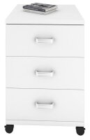 VCM my office Tobila Rollcontainer weiß 3 Auszüge 45,0 x 44,0 x 58,0 cm