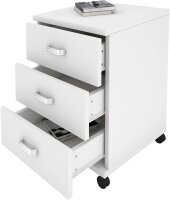 VCM my office Tobila Rollcontainer weiß 3 Auszüge 45,0 x 44,0 x 58,0 cm