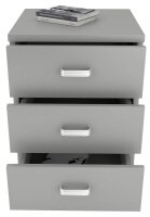 VCM my office Tobila Rollcontainer grau 3 Auszüge 45,0 x 44,0 x 58,0 cm