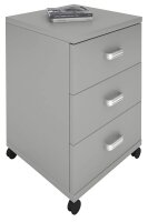 VCM my office Tobila Rollcontainer grau 3 Auszüge 45,0 x 44,0 x 58,0 cm