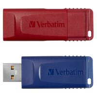 verbatim USB-Sticks Slider rot, blau 32 GB, 1 St.