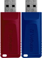 verbatim USB-Sticks Slider rot, blau 32 GB, 1 St.