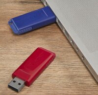 verbatim USB-Sticks Slider rot, blau 32 GB, 1 St.