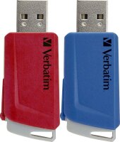 verbatim USB-Sticks Store ´n´ Click rot, blau...