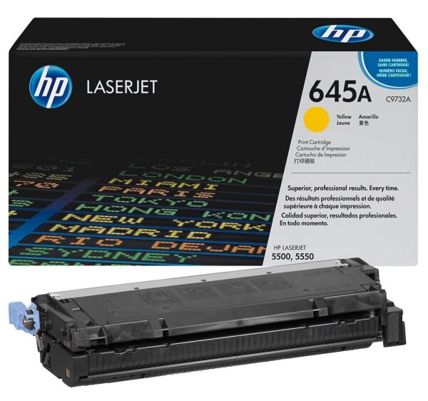 HP 645A (C9732A) gelb Tonerkartusche