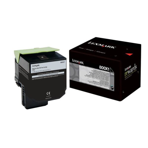 Lexmark 80C0X10  schwarz Toner