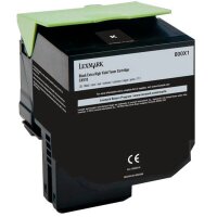 Lexmark 80C0X10  schwarz Toner