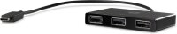 HP USB-Hub 3-fach schwarz