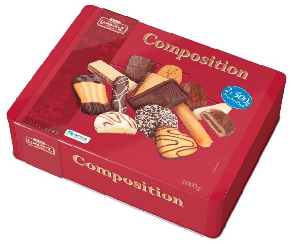 LAMBERTZ Composition Kekse 1,0 kg, 1 St.