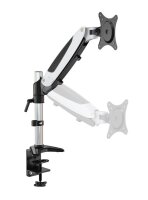 ergoleben Monitor-Halterung GS120TK EL0001 weiß, schwarz, silber für 1 Monitor, Tischklemme