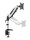 ergoleben Monitor-Halterung GS120TK EL0001 weiß, schwarz, silber für 1 Monitor, Tischklemme